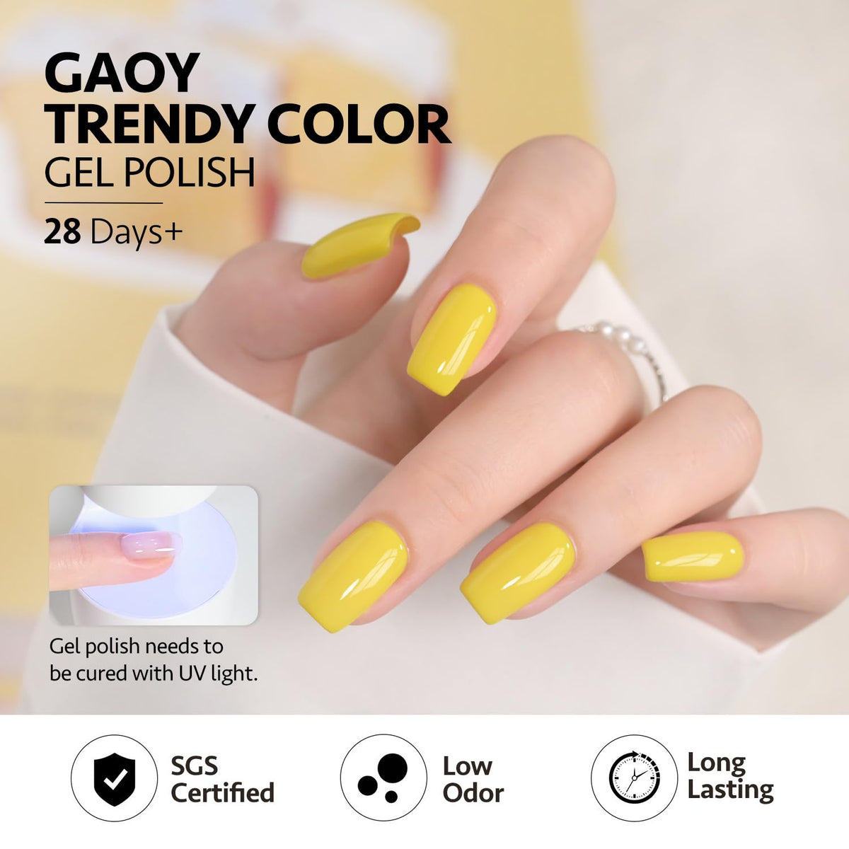 GAOY glossy and matte top coat closeup demonstrating two finish options