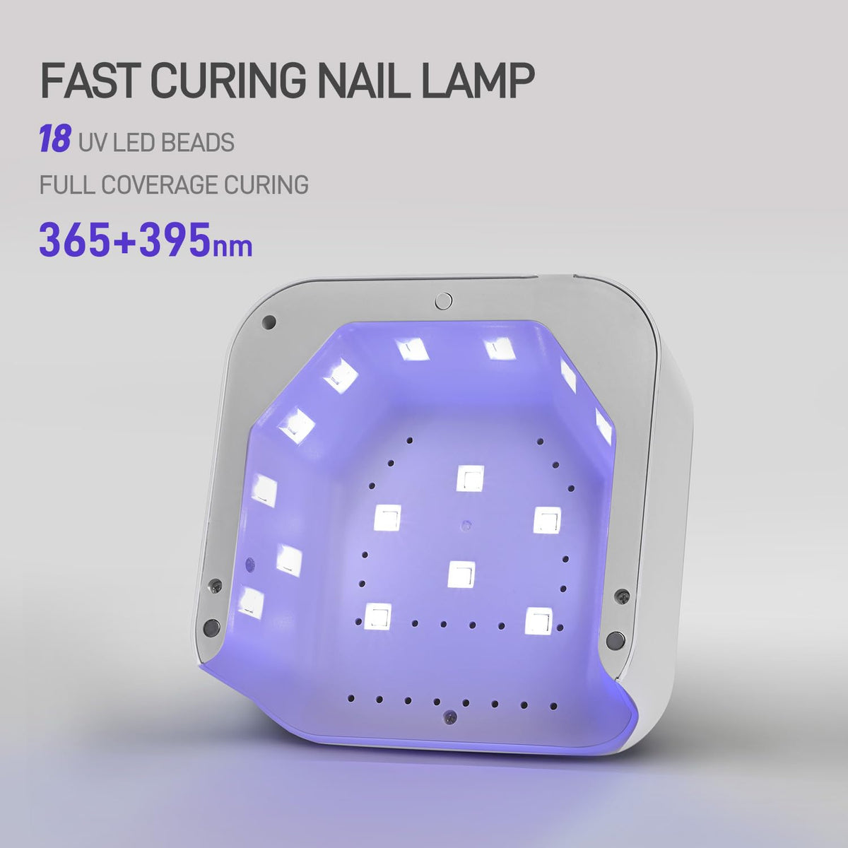 GAOY close-up of internal LED array showing powerful 30mW/cm² output for faster cures