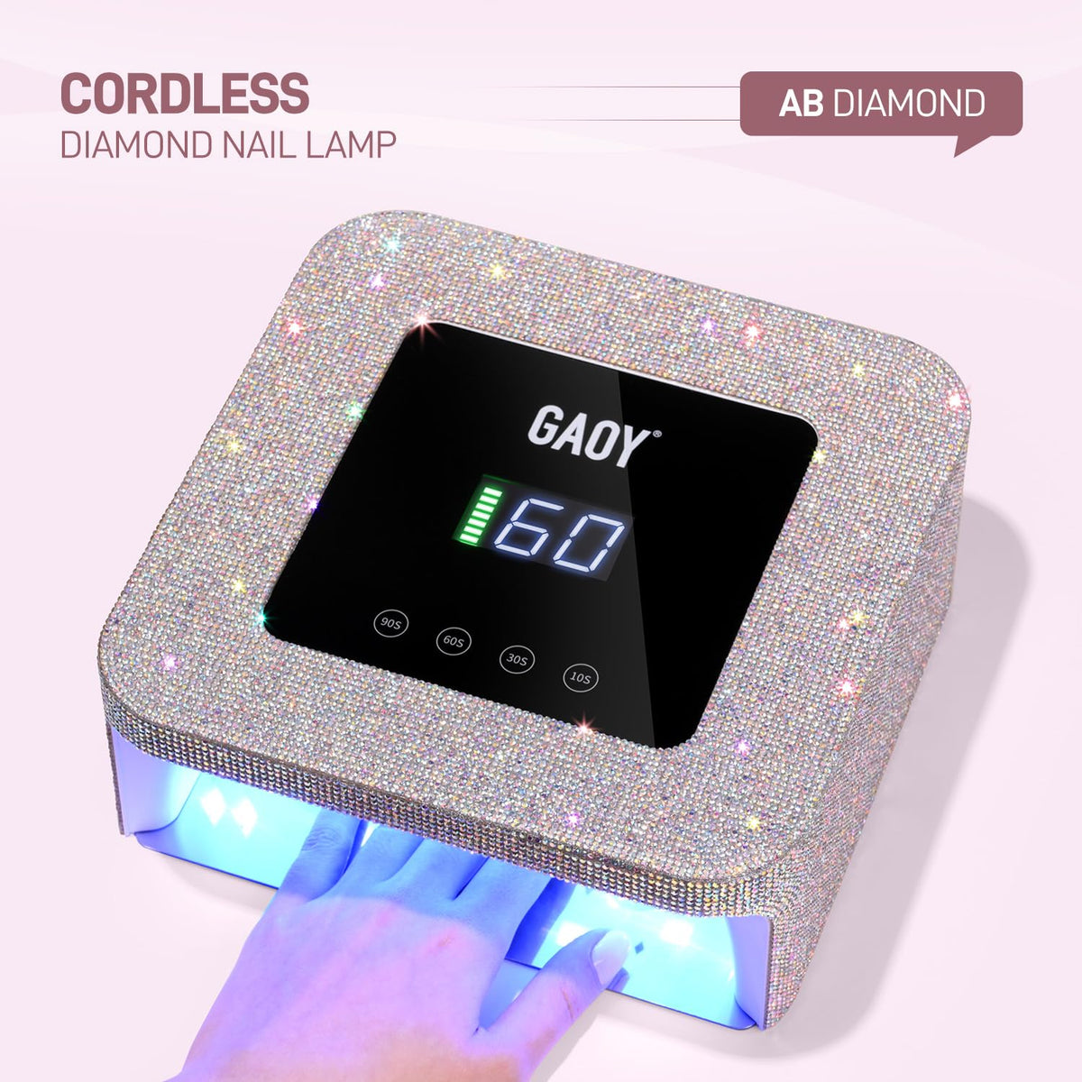 GAOY closeup of LCD display and timers offering precise control benefit