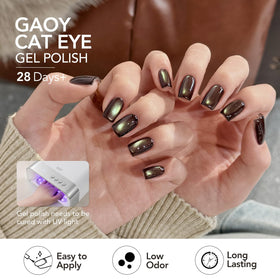 GAOY manicured hands holding cup in lifestyle setting, salon-quality look benefit