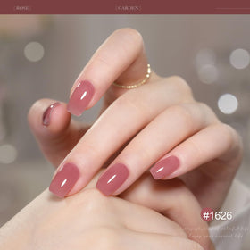 GAOY nail art application with one hand curing and neat glossy finish