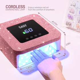 GAOY lamp in party lifestyle setting showing cordless use and social-ready style