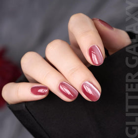 GAOY swatch panel of six holographic shades showing color variety and sparkle