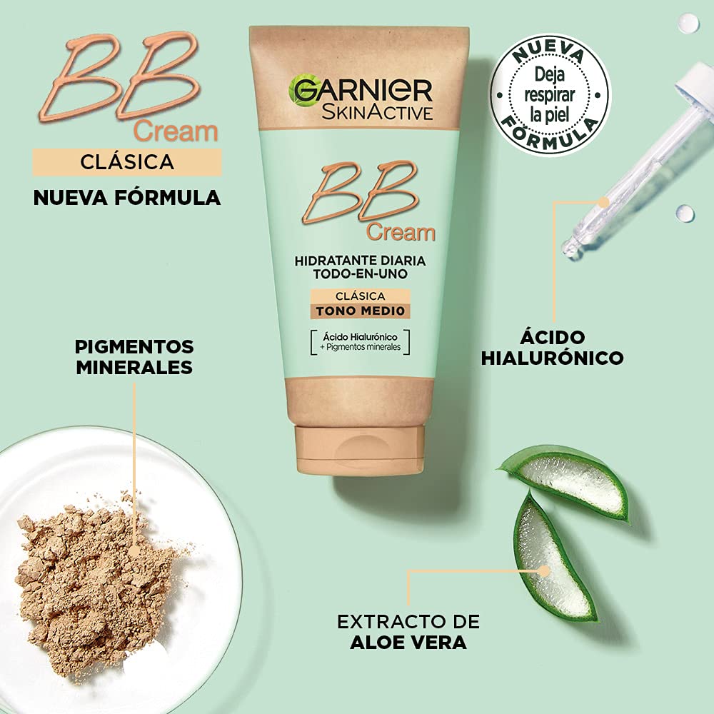 Garnier BB cream swatch showing texture and blendability benefit