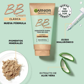 Garnier BB cream swatch showing texture and blendability benefit