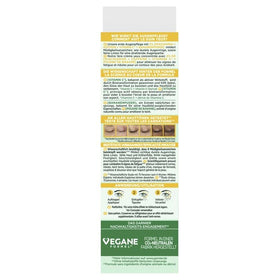 Garnier eye cream with vitamin C serum drop illustrating brightening benefit