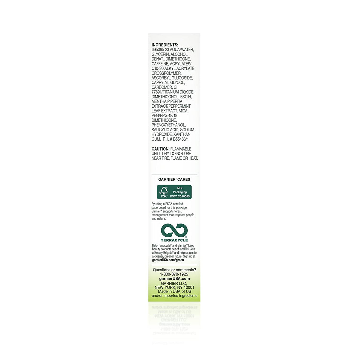 Garnier eye roller placed on shelf suggesting daily routine ease