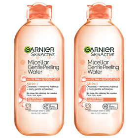 Garnier front packaging 2 pack showing bottles and benefits