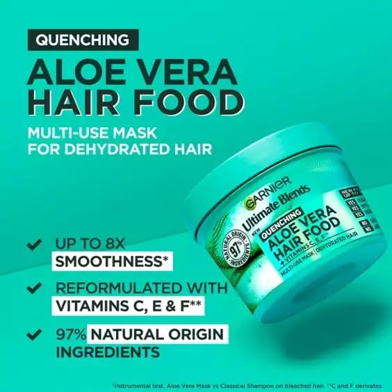 garnier Fructis Aloe Vera+ mask in use scalp application being massaged for targeted hydration