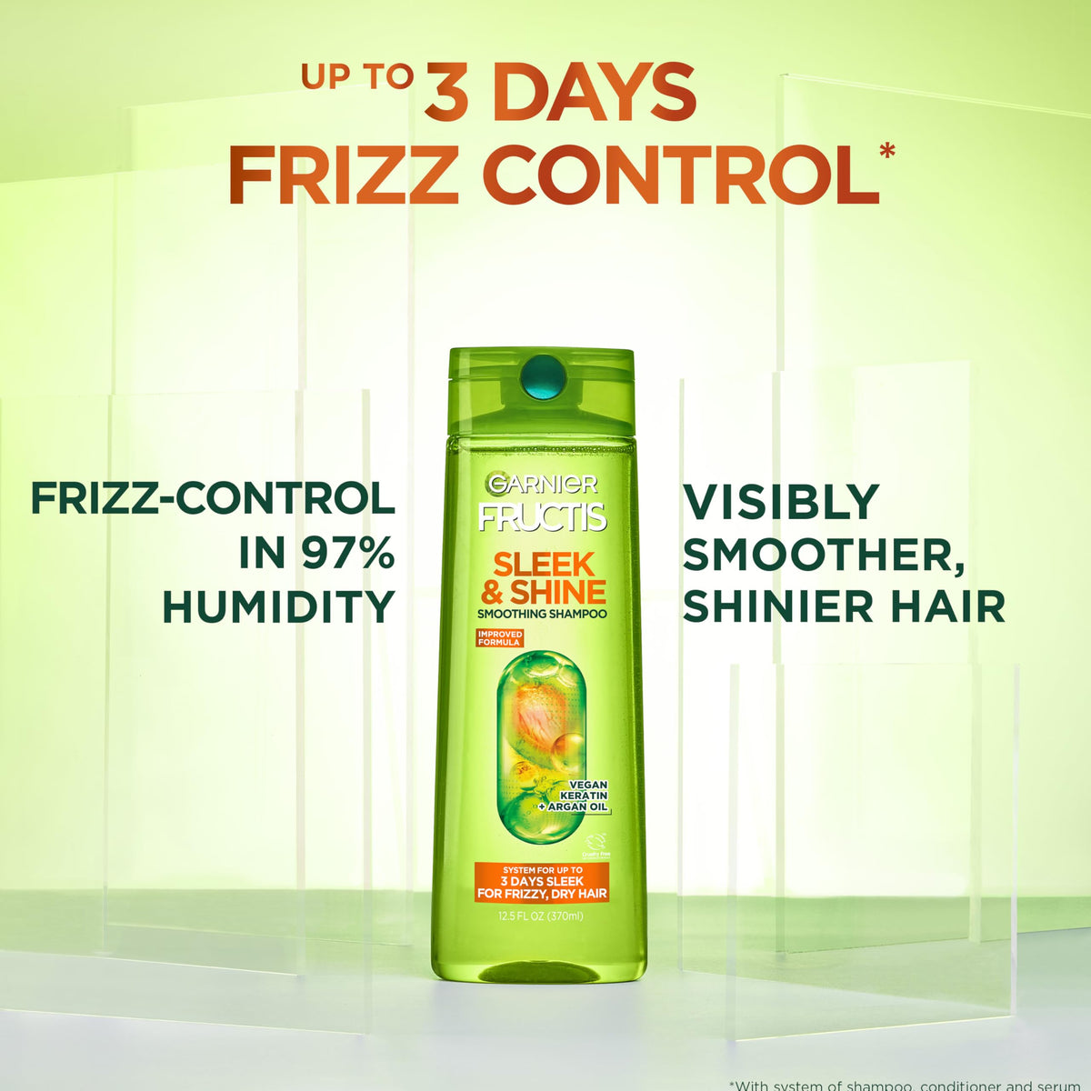 Garnier Fructis conditioner bottle close-up showing nourishing texture