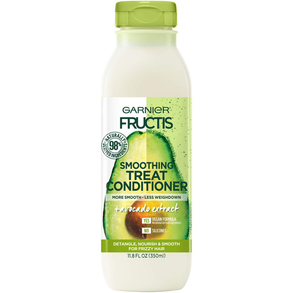 Garnier Fructis front packaging showing avocado and benefits