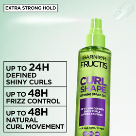Garnier Fructis ingredients label highlighting coconut water and shea butter