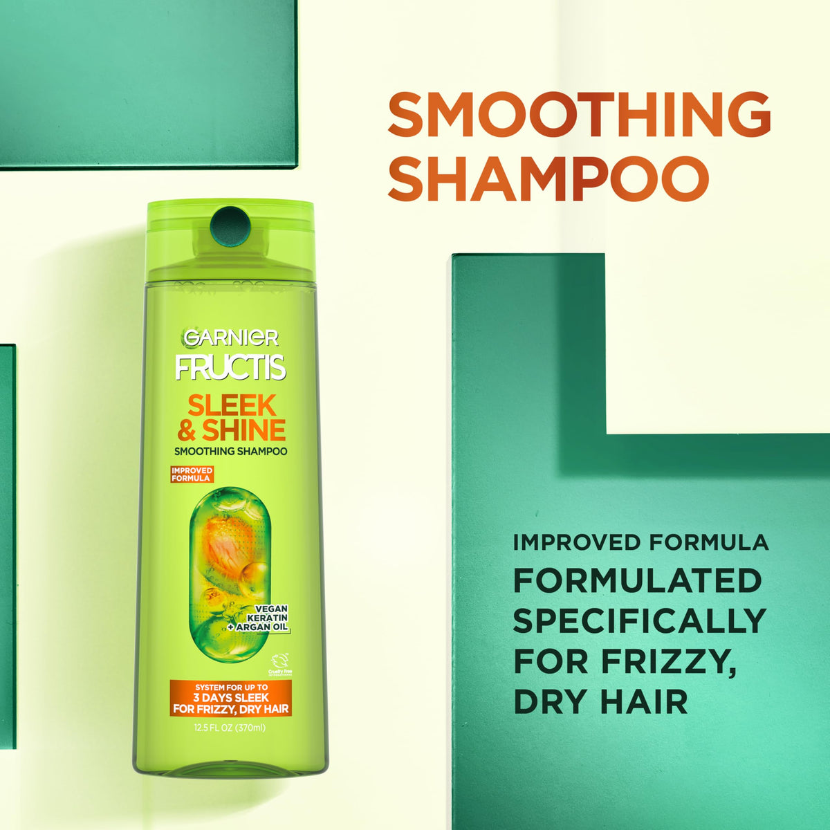 Garnier Fructis leave-in cream tube open with product dispensing ease