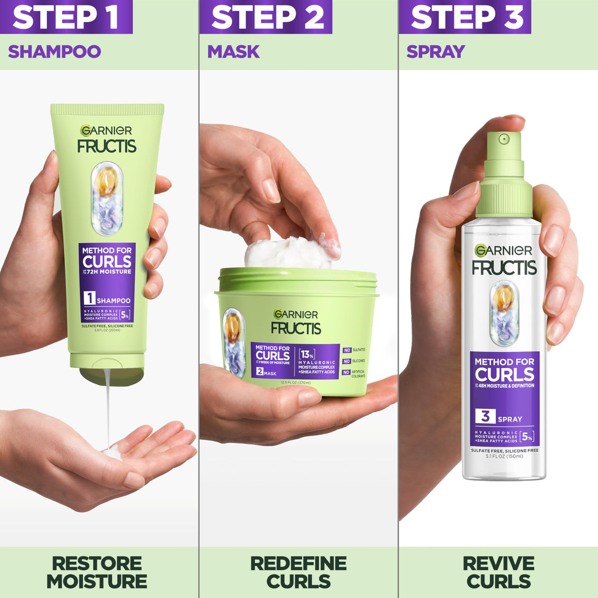 Garnier Fructis close-up of mask cream highlighting rich consistency for deep conditioning