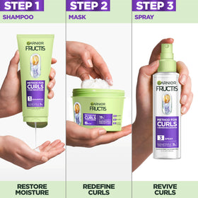 Garnier Fructis close-up of mask cream highlighting rich consistency for deep conditioning