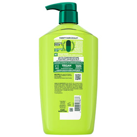 Garnier Fructis on a bathroom shelf in lifestyle scene, reflects everyday use