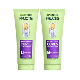 Garnier front packaging showing size and curl branding for easy selection