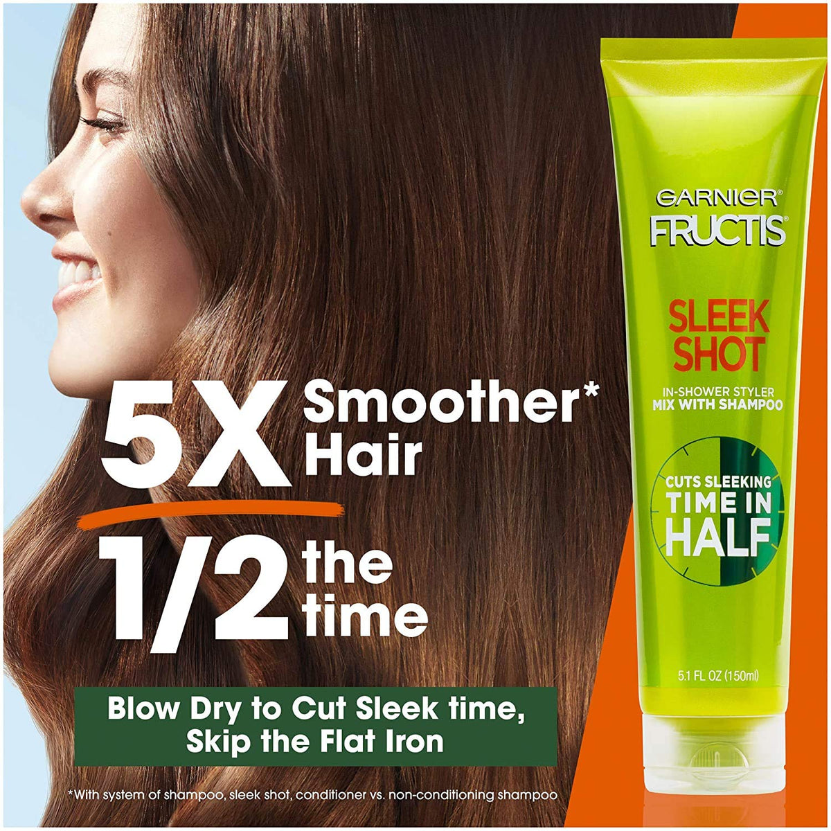 Garnier texture of Sleek Shot cream demonstrating smooth blendability