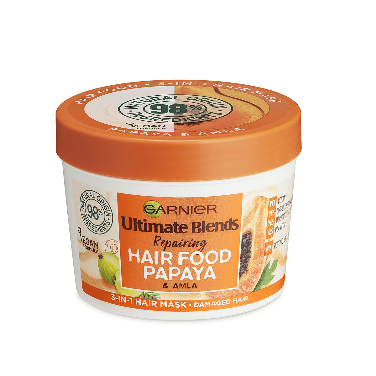 Garnier front packaging showing product and key benefits