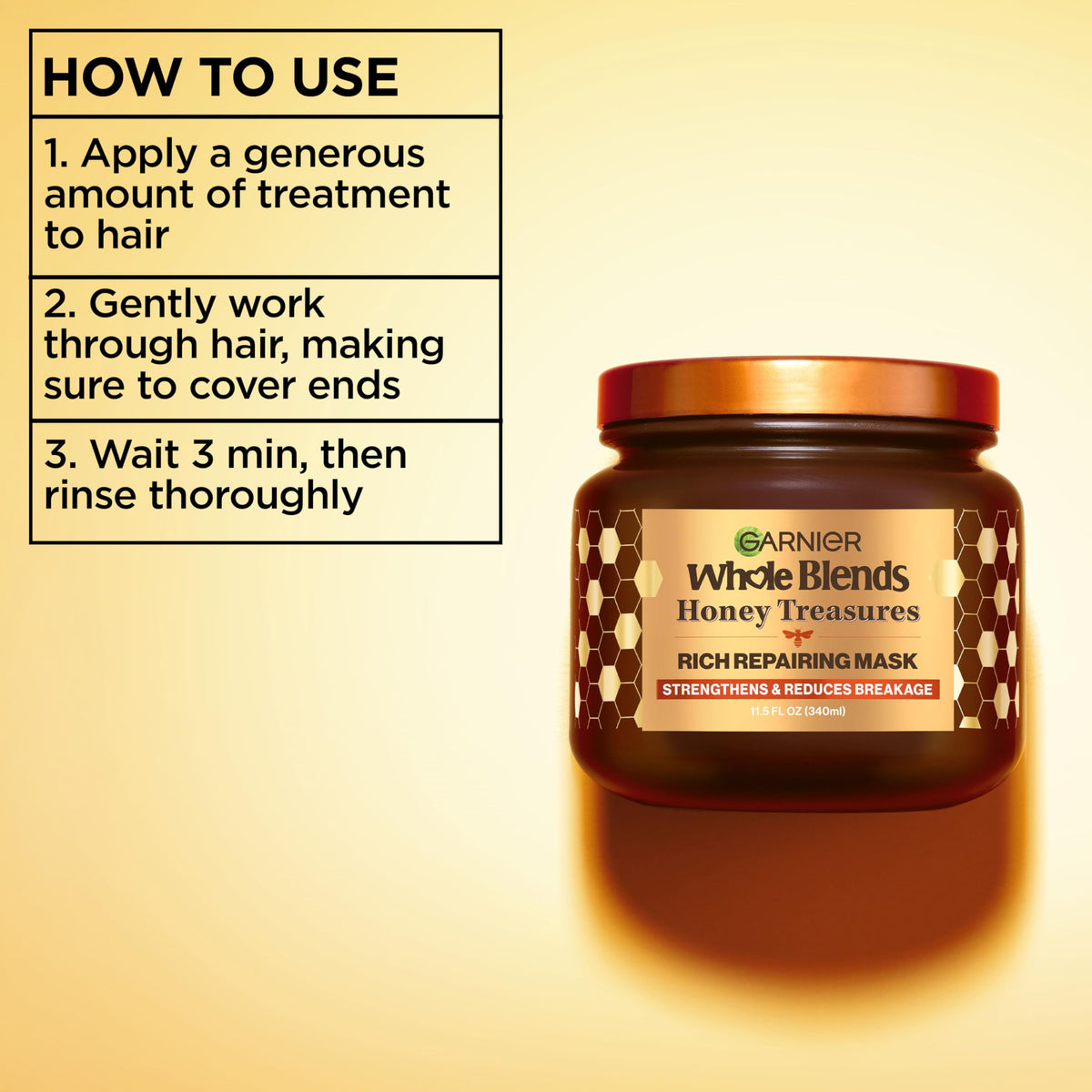 Garnier set being used in shower to demonstrate quick daily routine