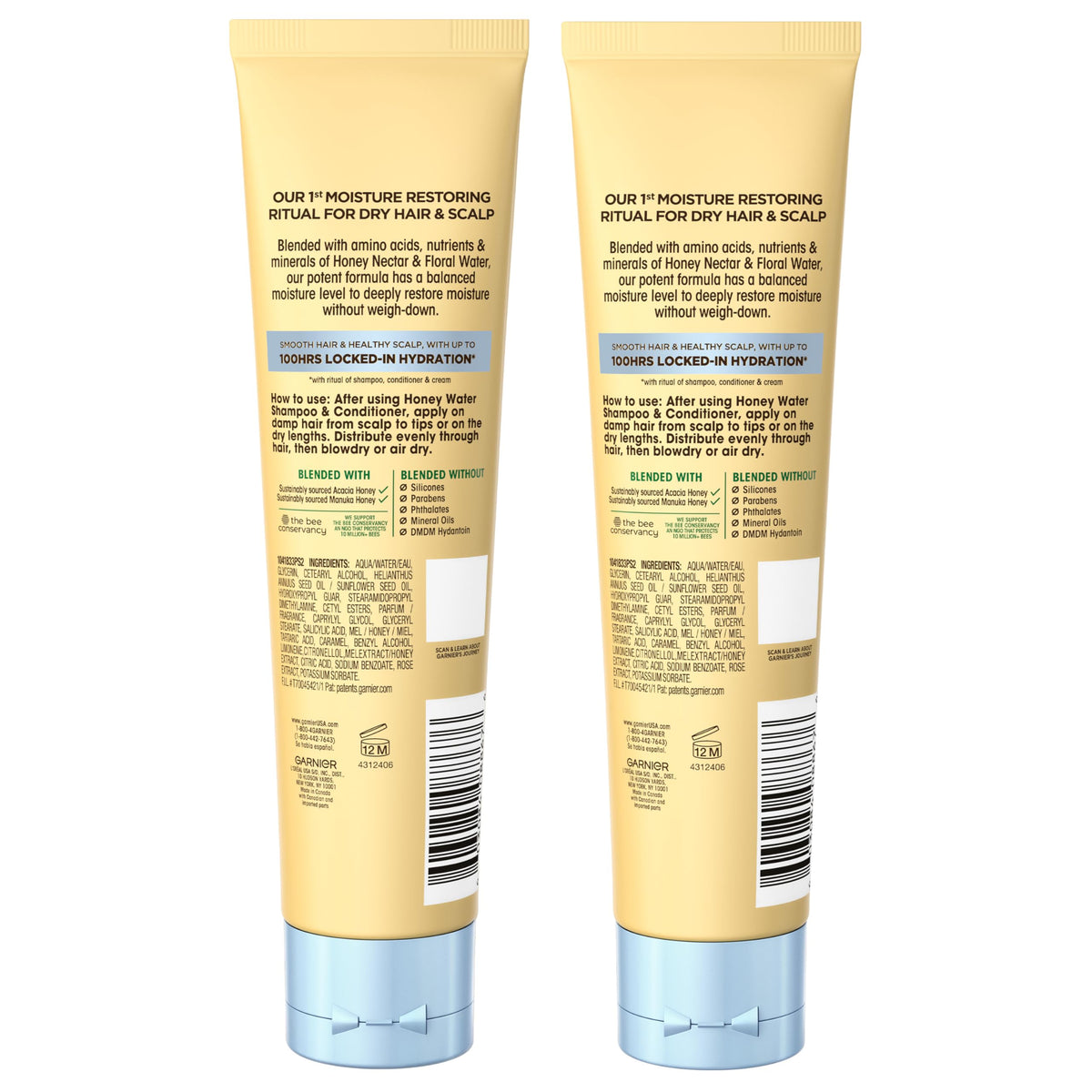 Garnier cream texture close-up highlighting lightweight, non-greasy finish