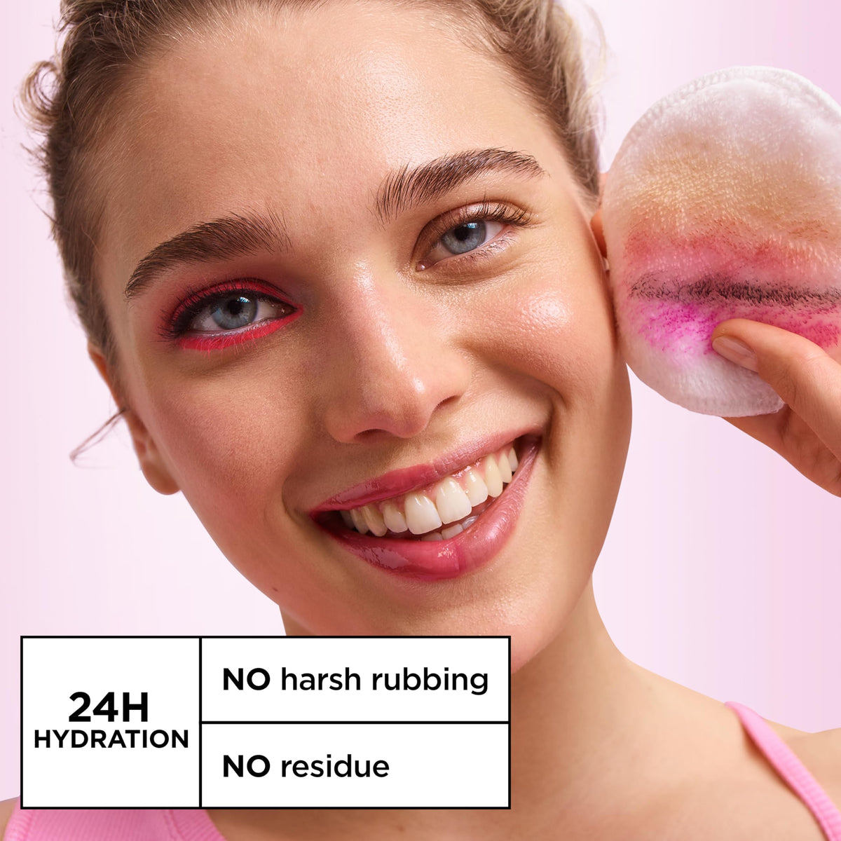 Garnier label ingredients detail highlighting gentle, fragrance-free benefits