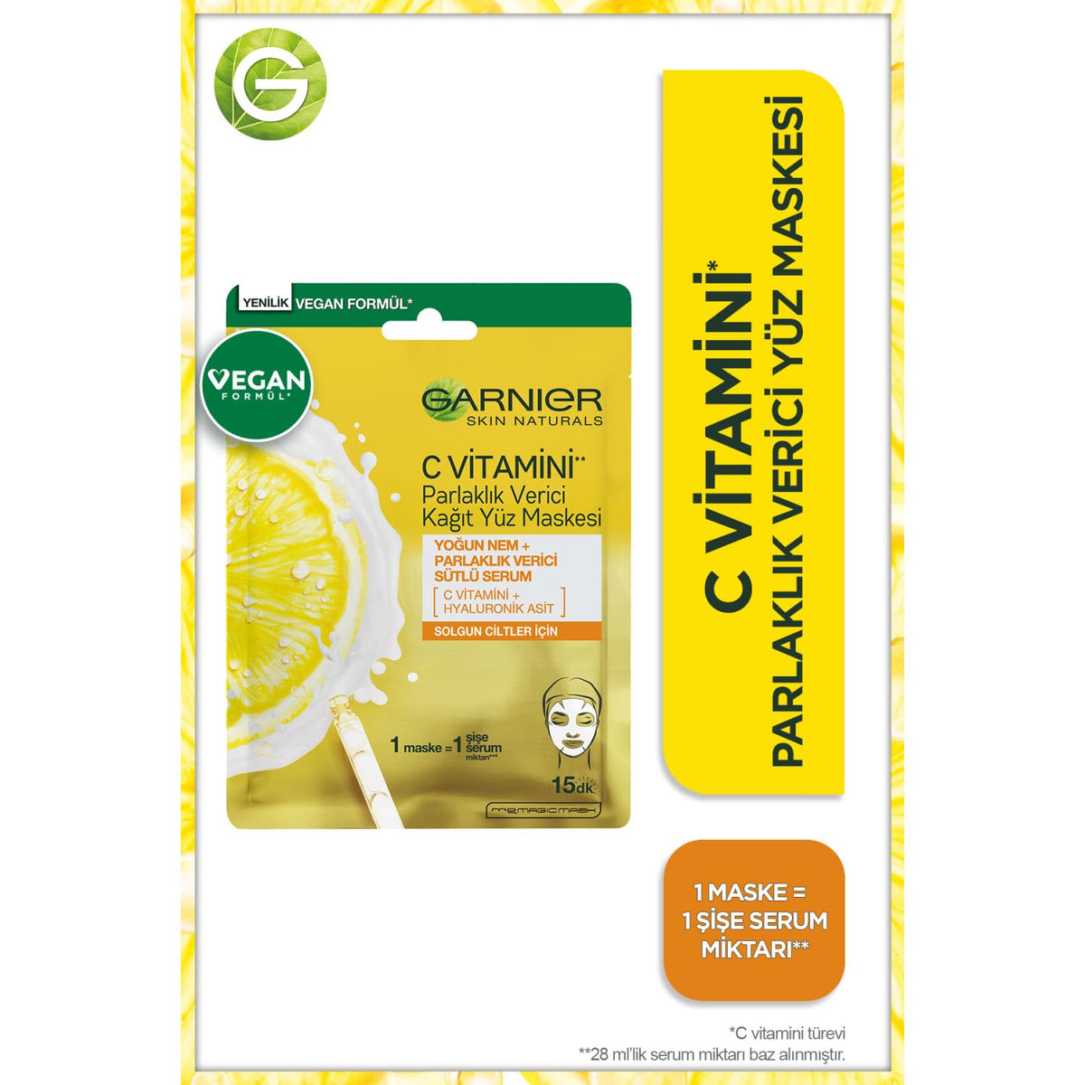 Garnier sheet fabric detail emphasizing comfortable, even coverage