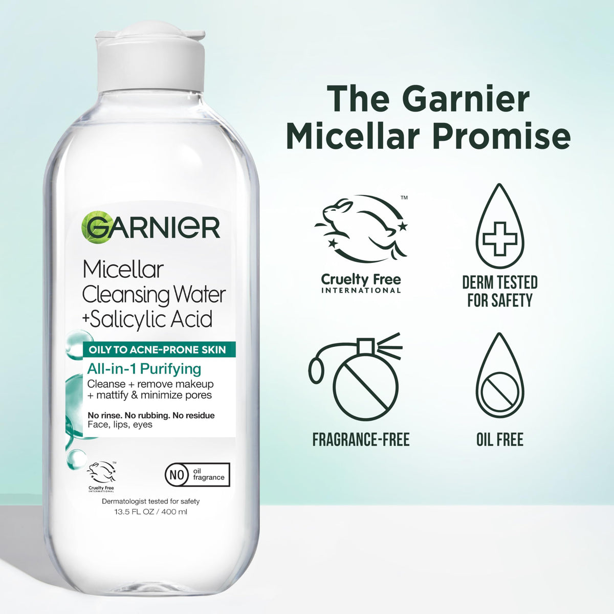 Garnier on bathroom shelf lifestyle scene promoting daily routine
