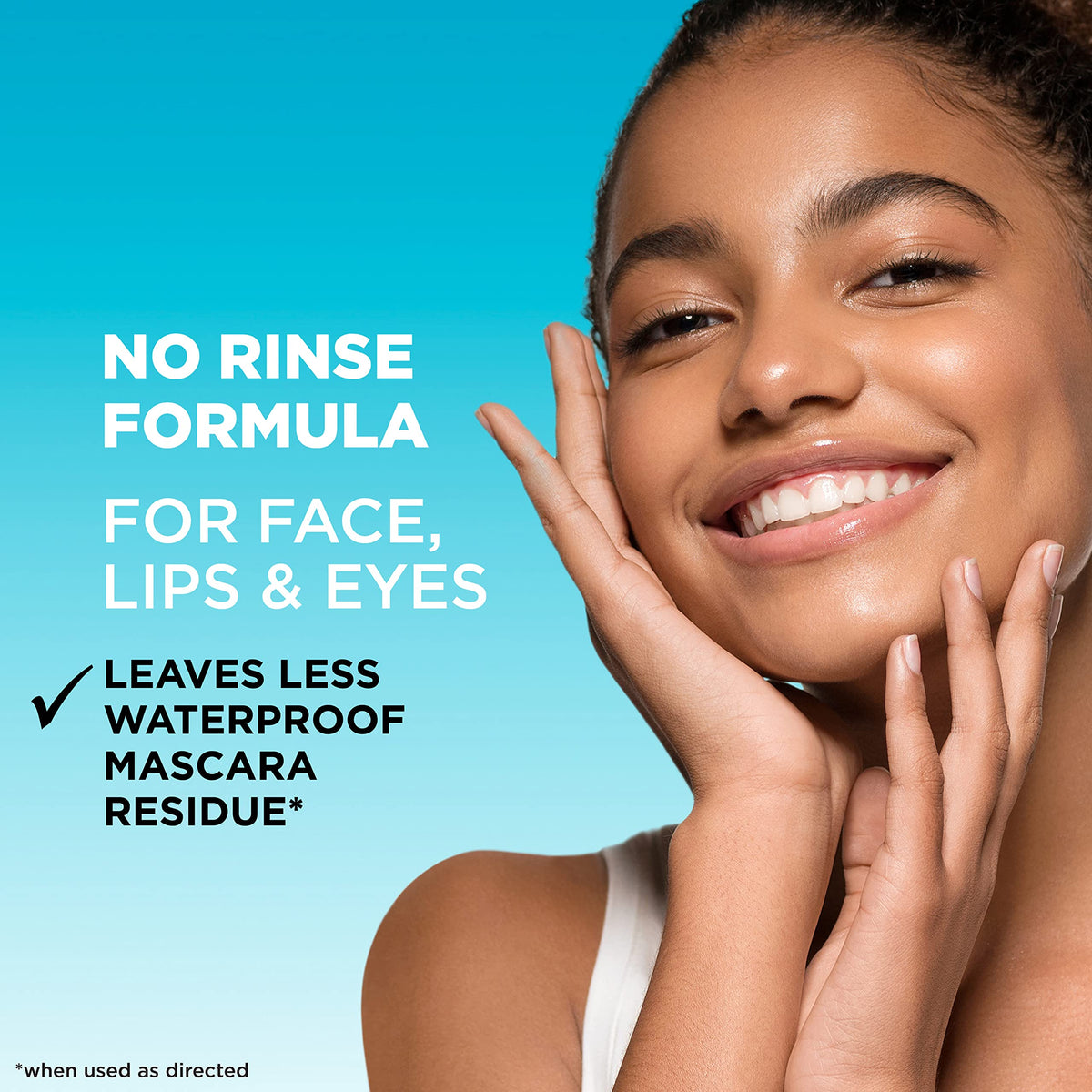 Garnier cotton pad use removing waterproof mascara demonstrating gentle, effective makeup removal