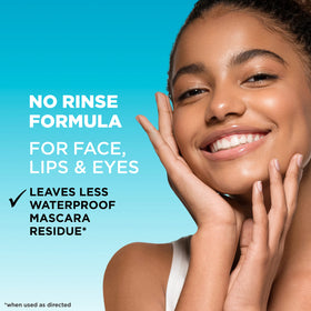 Garnier cotton pad use removing waterproof mascara demonstrating gentle, effective makeup removal