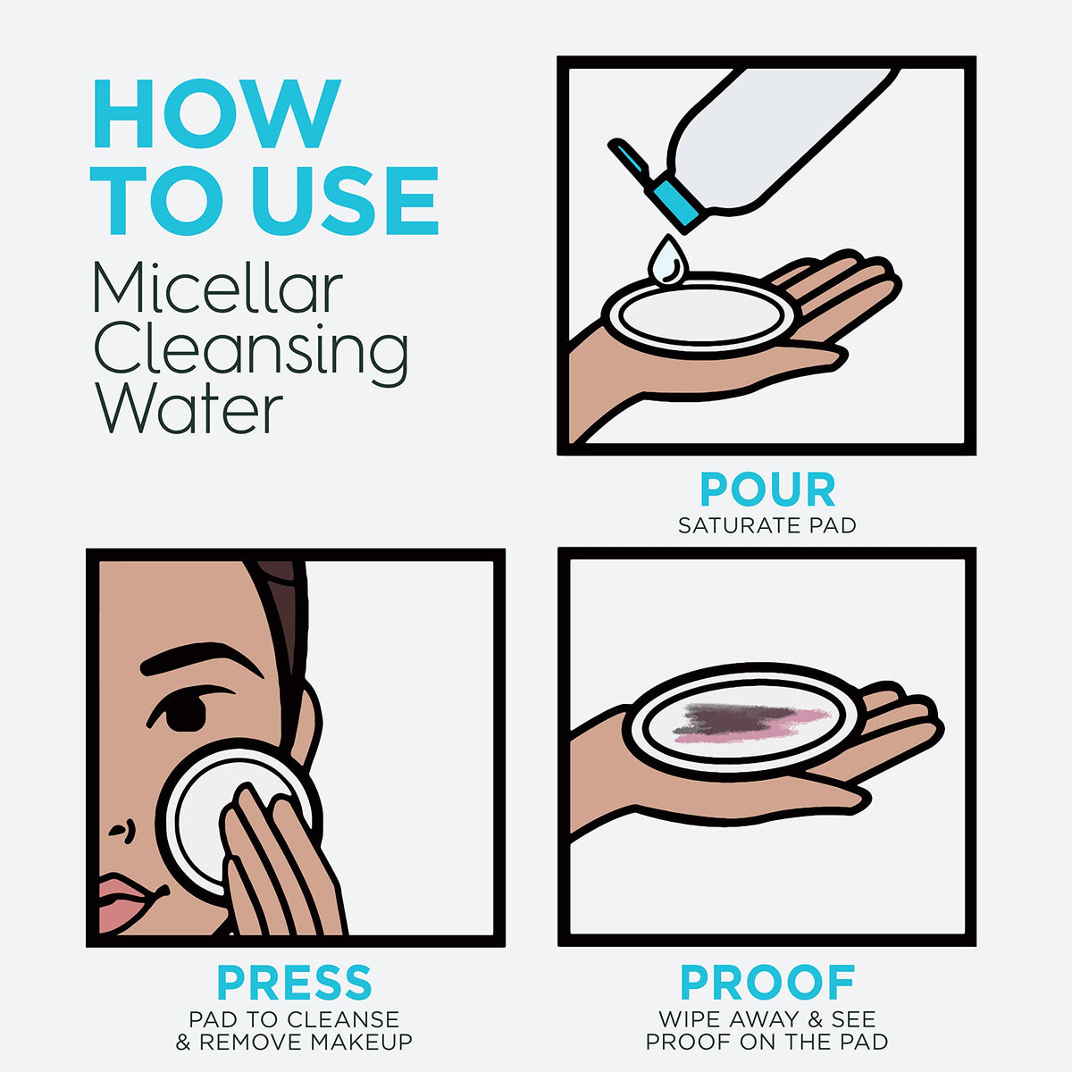 Garnier lifestyle bathroom vanity scene showing convenient no-rinse makeup removal routine