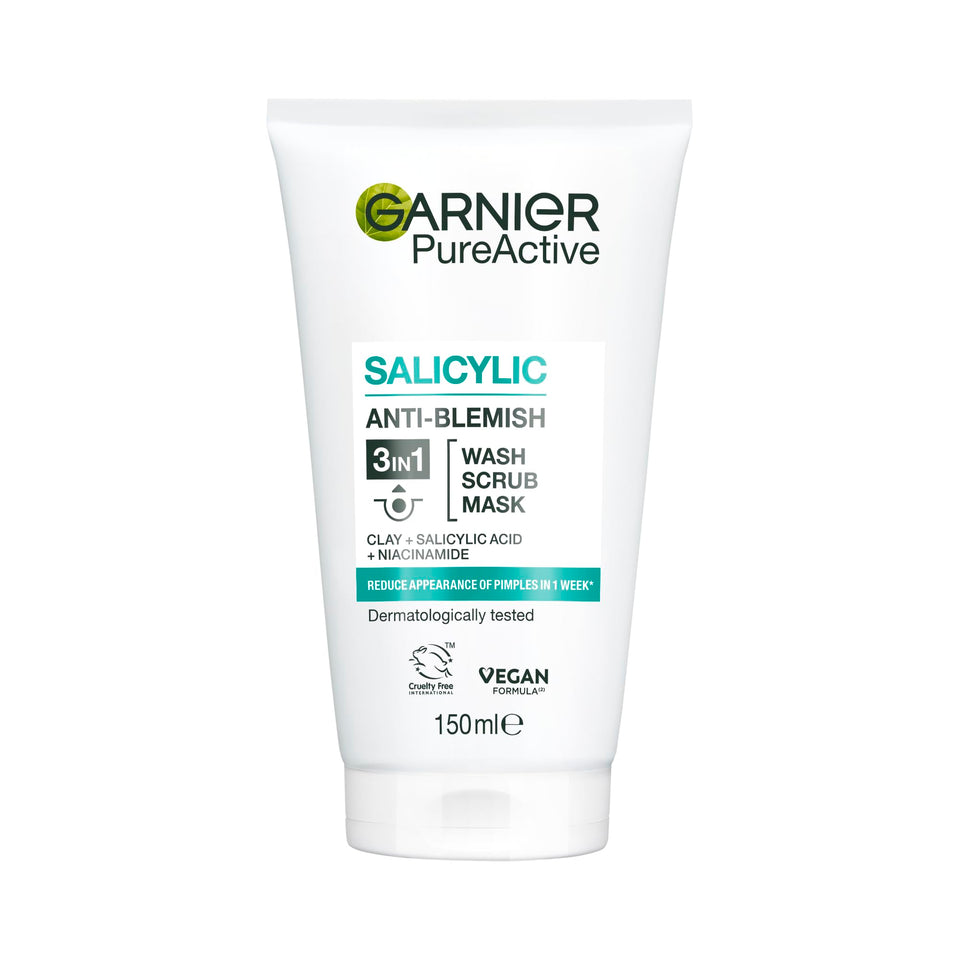 Garnier front tube showing label and 150 ml size for convenient multiuse