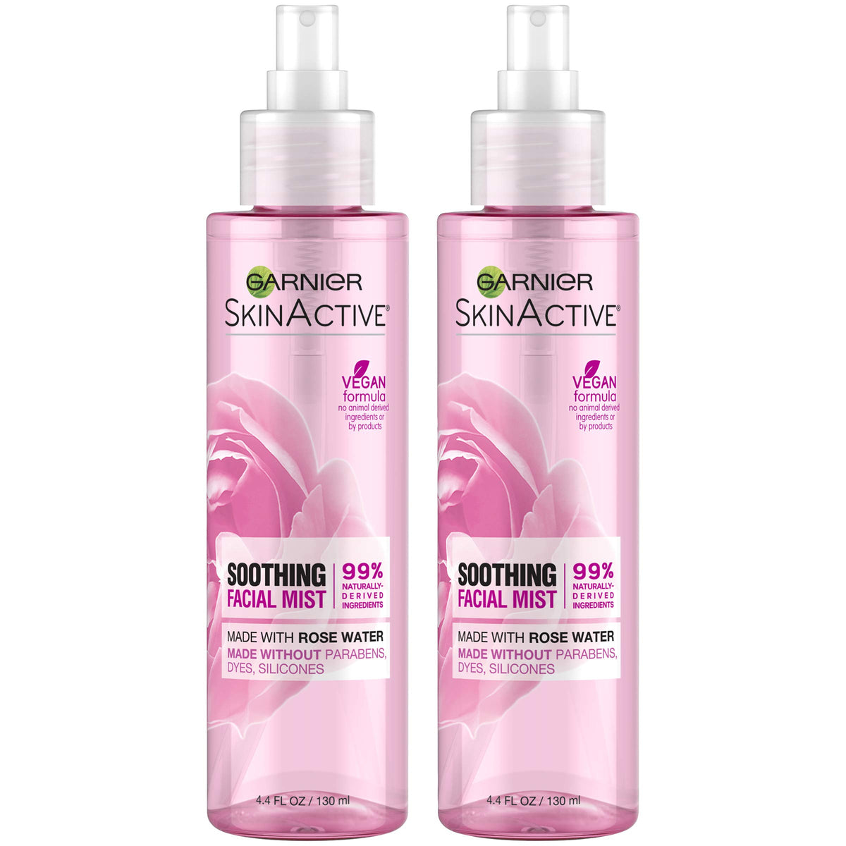 Garnier front packaging showing rose water mist and product details for easy identification