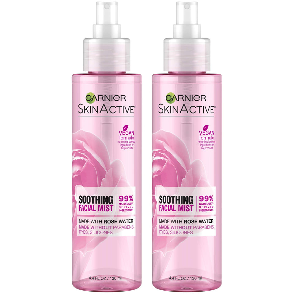 Garnier front packaging showing rose water mist and product details for easy identification
