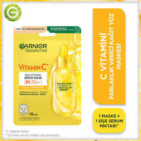 Garnier single sachet displayed to highlight easy, on-the-go use