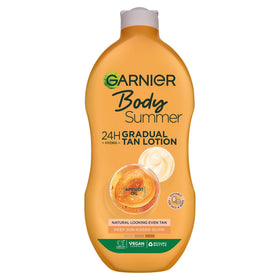 Garnier front packaging showing bottle and label for easy identification and benefits