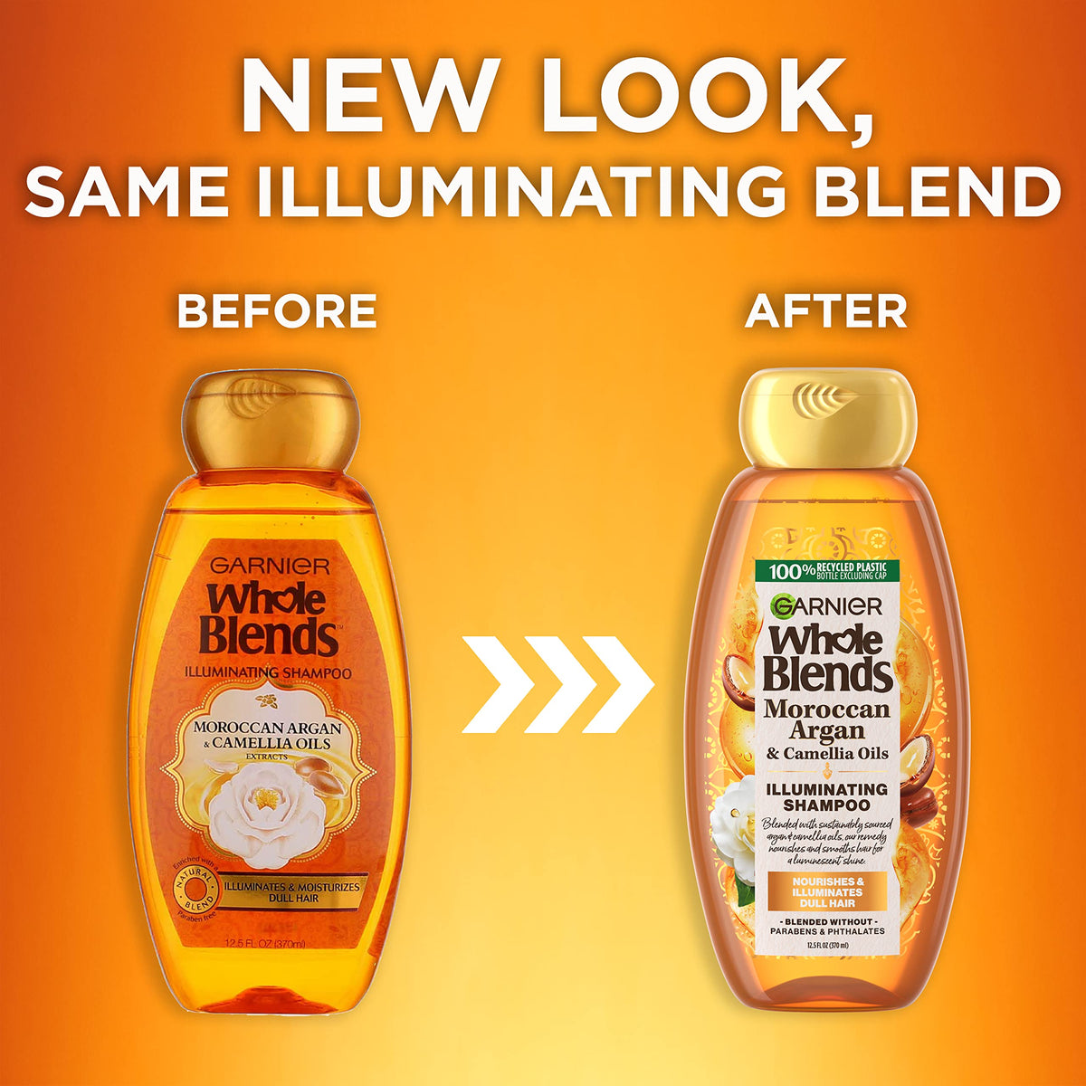 Garnier conditioner being applied in shower for smoother hair