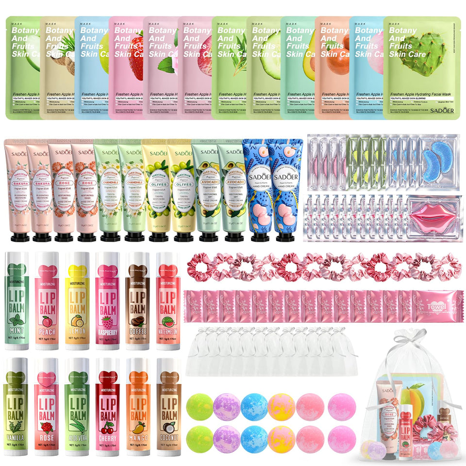GARPGONA front packaging showing full 108-piece spa kit and benefits
