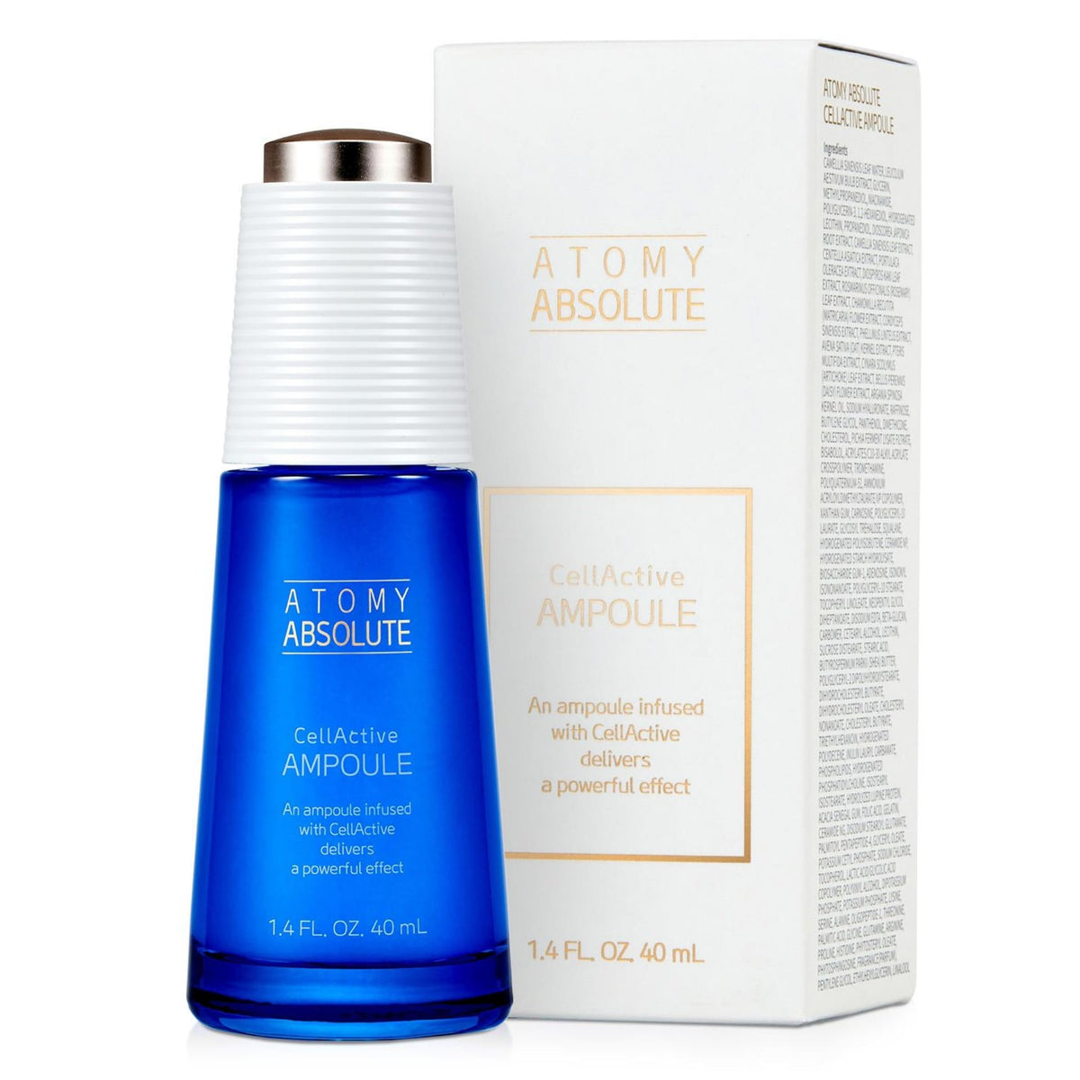 GASHINA STORY front packaging showing bottle and label, clear benefit of protected formula