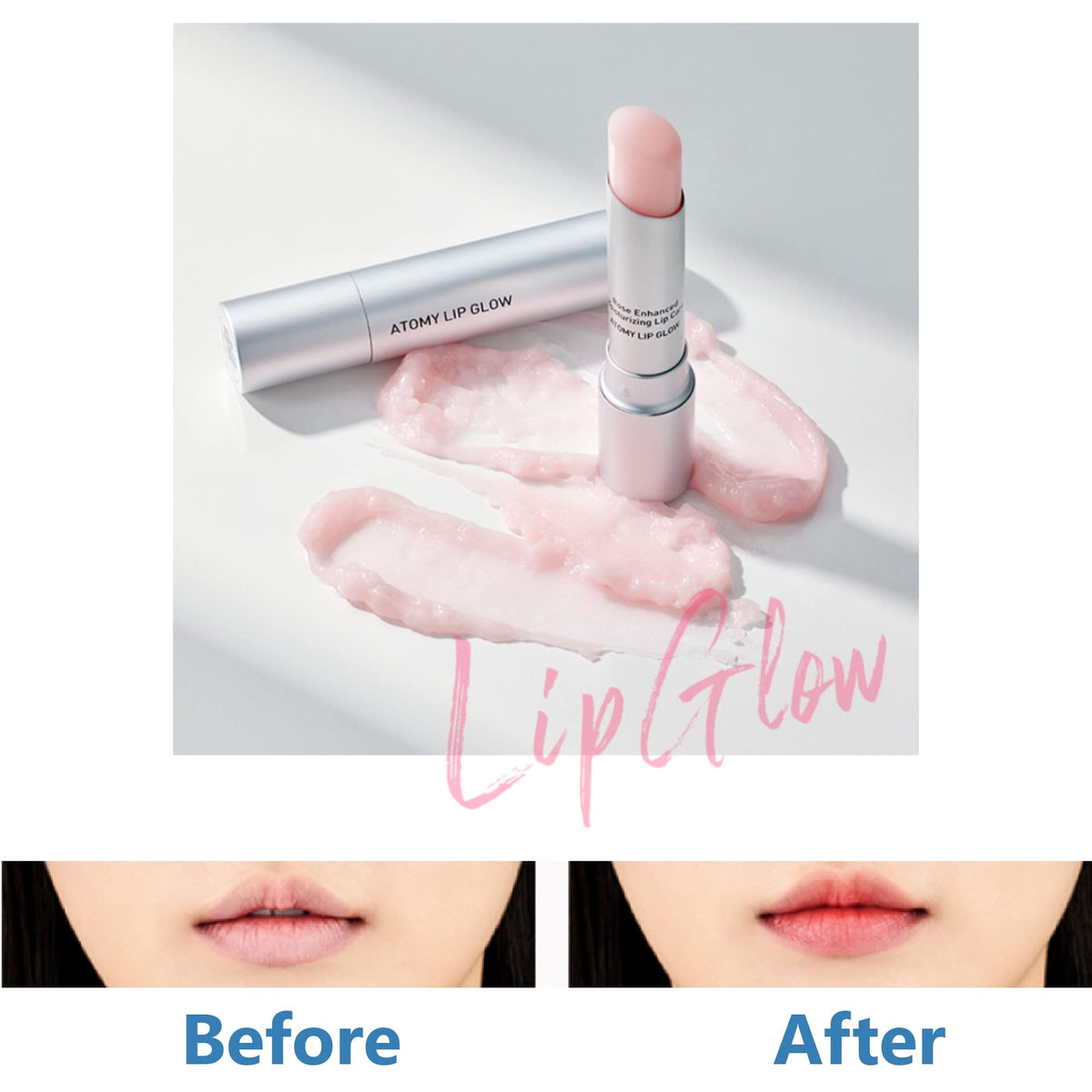GASHINA STORY Atomy Lip Glow tucked in a handbag showing everyday portability benefit