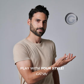Gatsby styling in hand demonstrating application and flexible, touchable hold