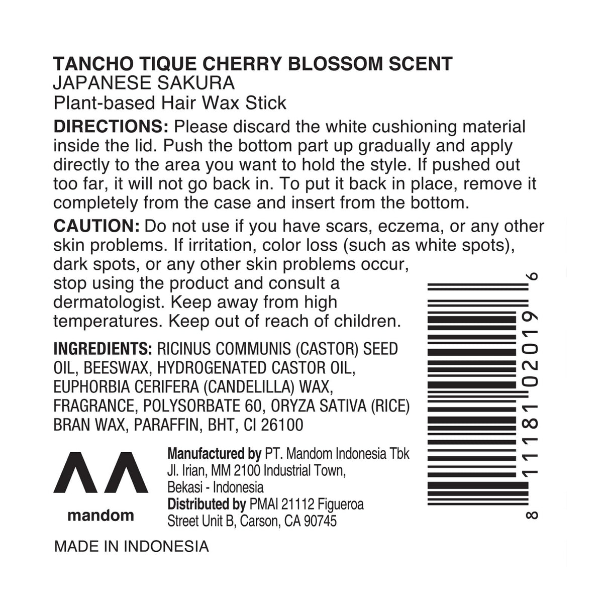 Gatsby Tancho in pocket showing travel-ready, mess-free styling benefit