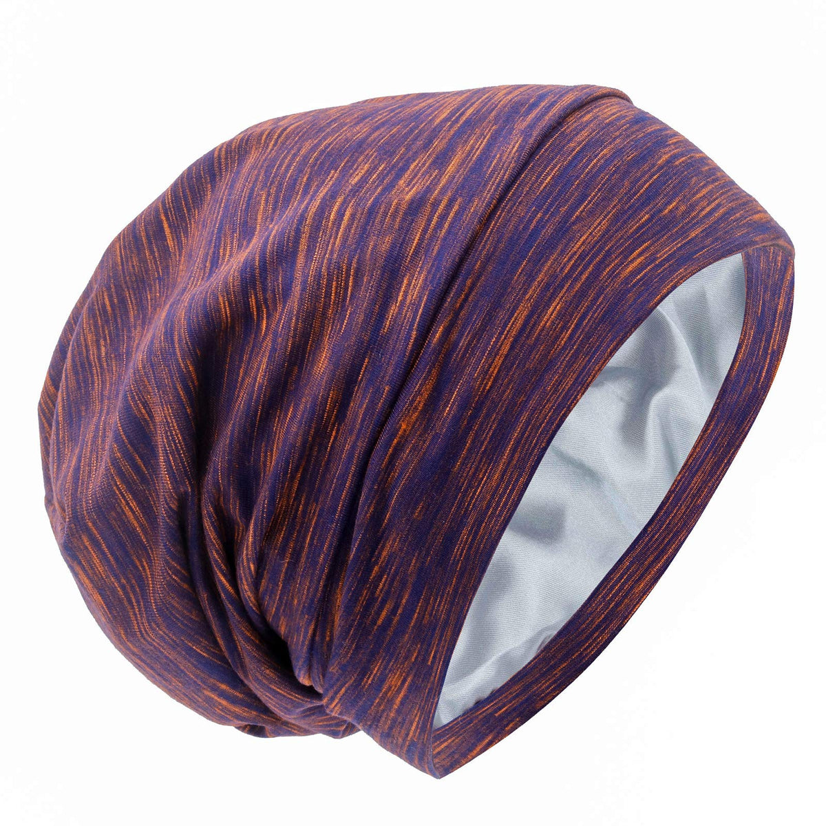GB Selected front view bonnet in mixed purple showing full coverage and style benefit