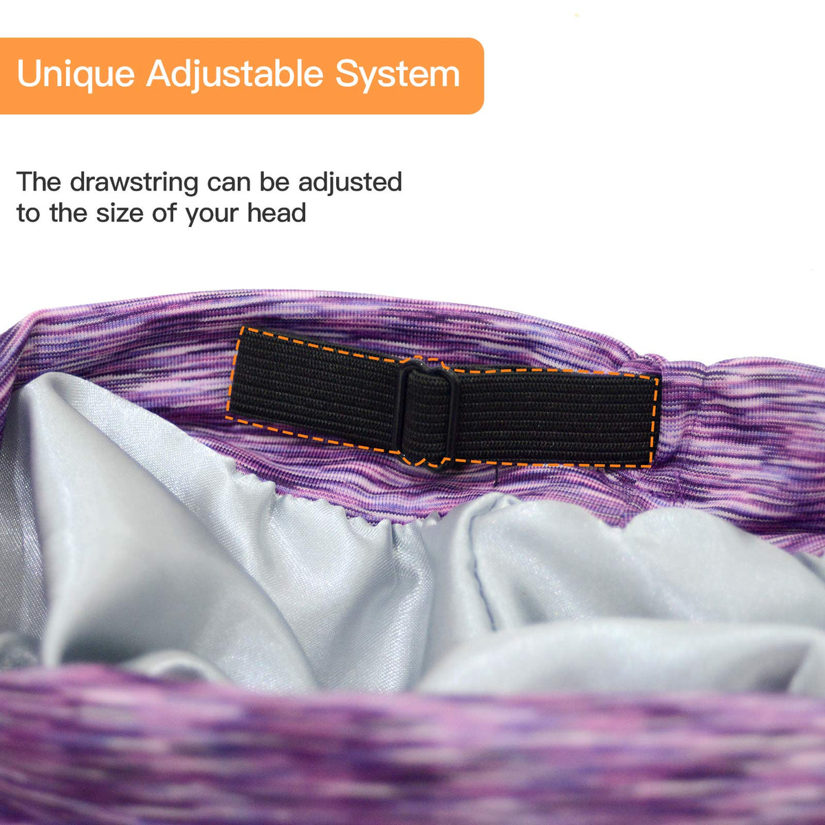 GB Selected close-up of silk satin lining protecting hair from friction