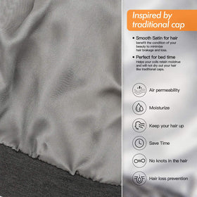 GB Selected close-up of satin lining preserving hair moisture benefit