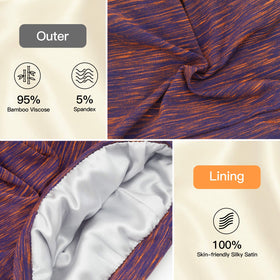 GB Selected satin lining close-up highlighting smooth fabric to reduce frizz benefit