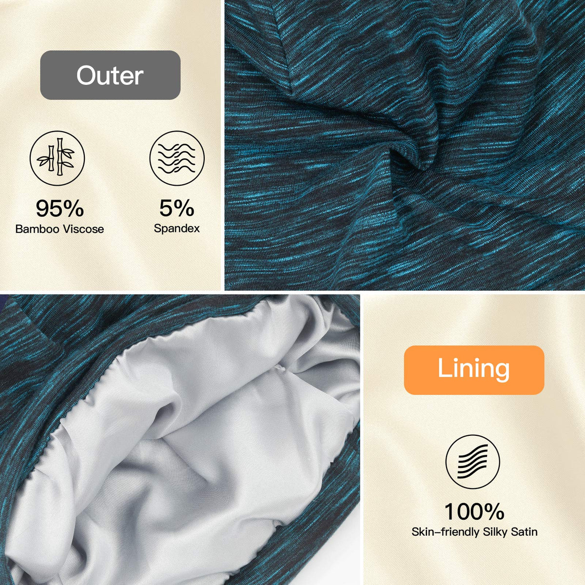 GB Selected bonnet flat-lay next to ruler illustrating roomy size and hair space
