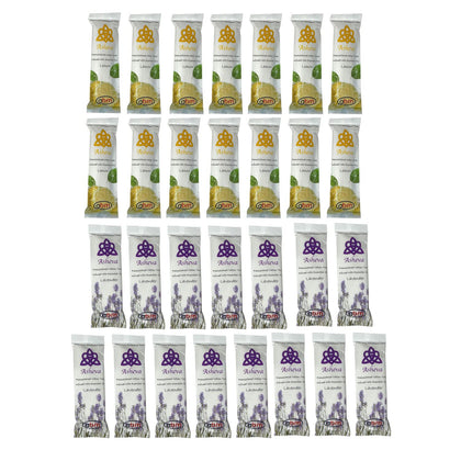 GBM Asheva front packaging showing scent options and sealed pouch benefit