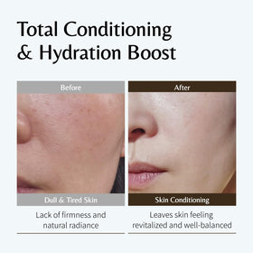 GD11 ampoule being applied to face to show gentle patting and refined-looking texture