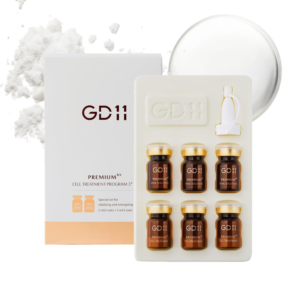 GD11 front packaging showing ampoule set and K-beauty design for fresh activation benefit